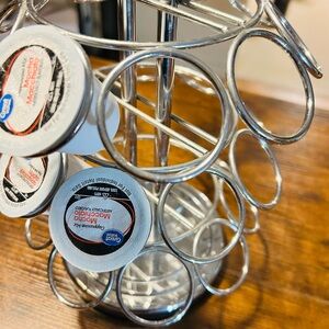 Keurig chrome K cup coffee pot 27 cup holder